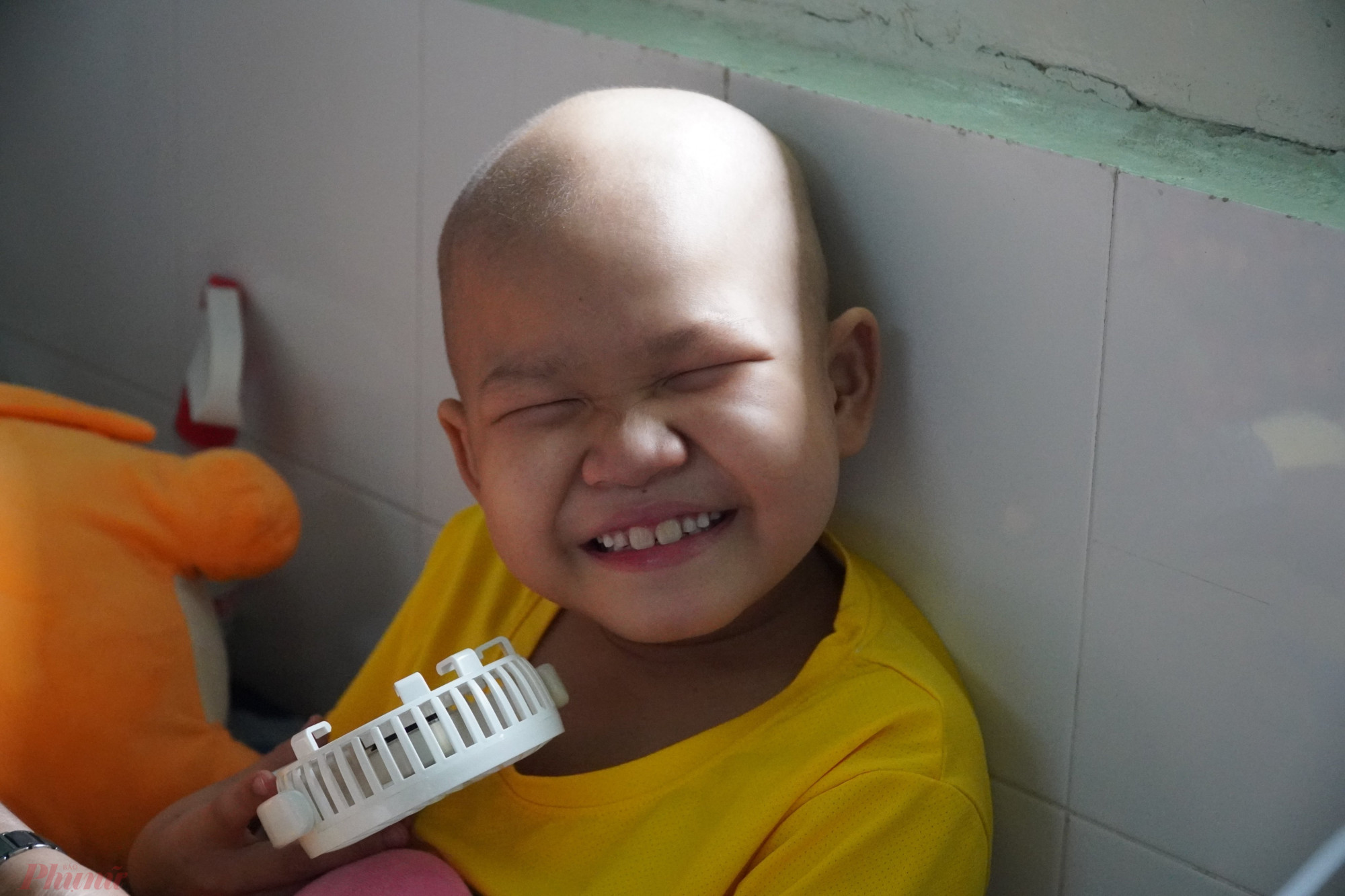 Bé Trung Quân được phát hiện mắc ung thư (bệnh bạch cầu cấp dòng tủy) từ khi 3 tuổi.