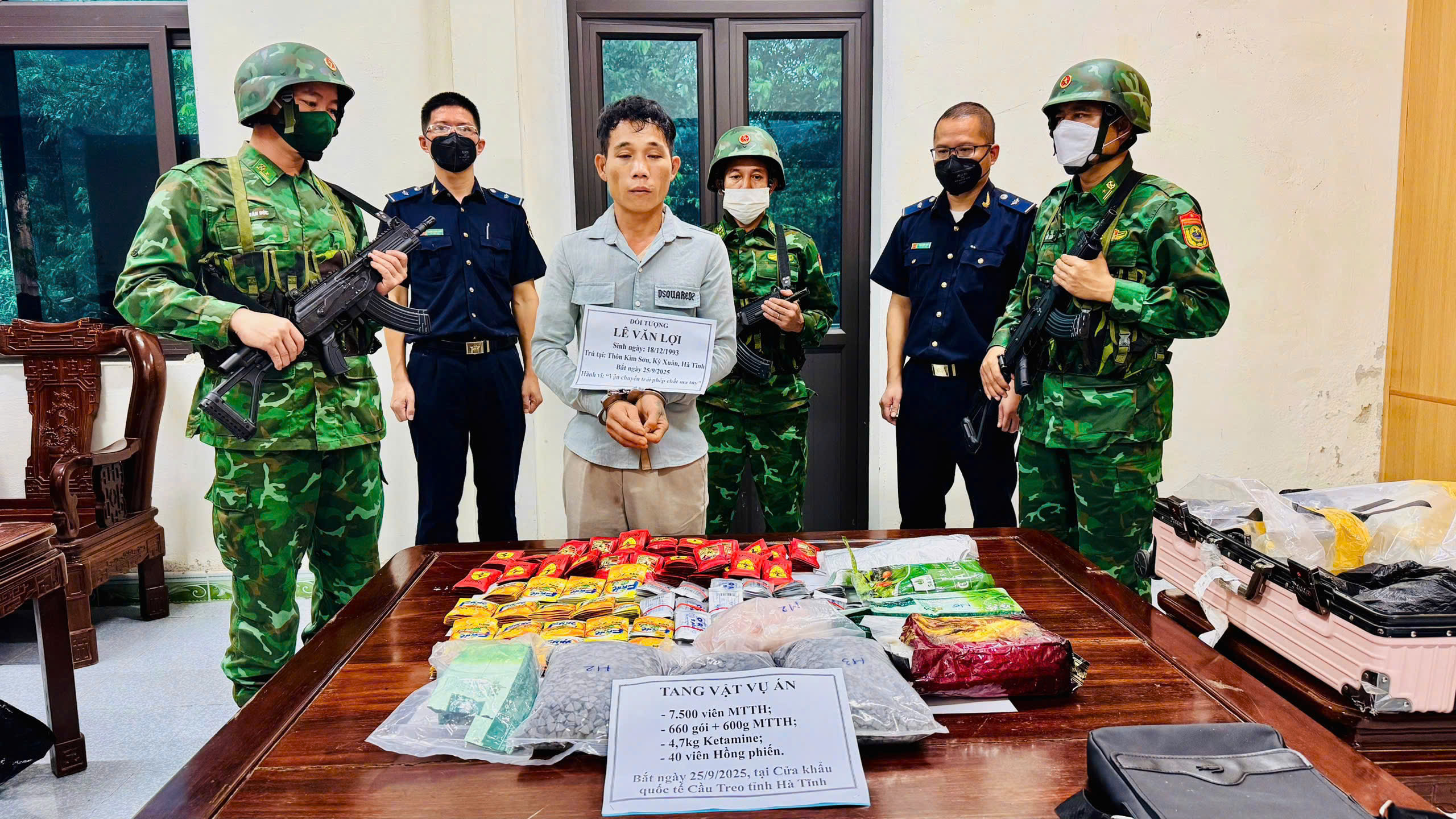 Điển hình một số vụ vận chuyển ma túy bị lực lượng liên ngành bắt giữ.