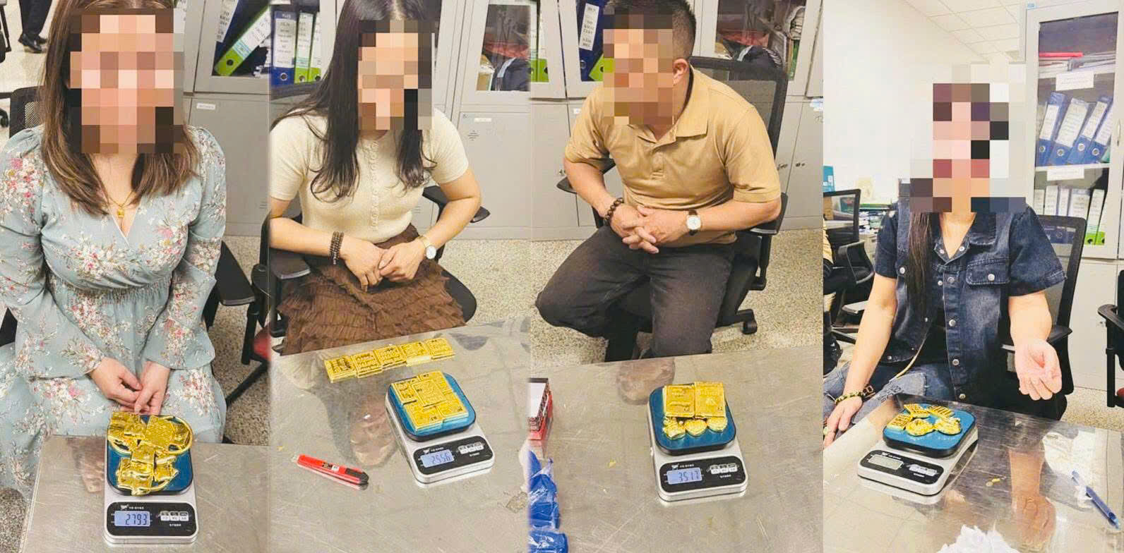 Kiển tra phát hiện người nhập cảnh vào Việt Nam mang theo số lượng vàng lớn, không chứng minh được nguồn gốc và bị thu giữ lập biên bản.