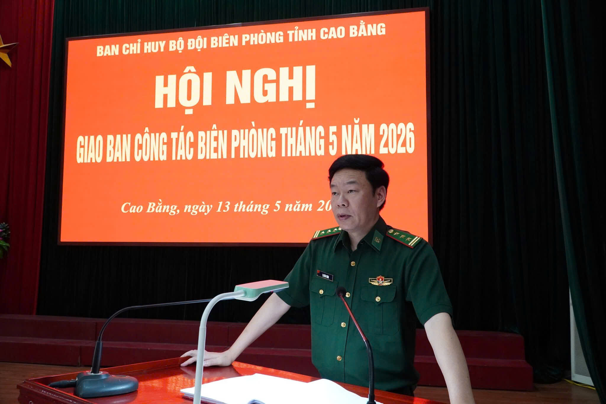 Đồng chí Thượng tá Tạ Văn Tuân, Chỉ huy trưởng Ban Chỉ huy Bộ đội Biên phòng tỉnh Cao Bằng