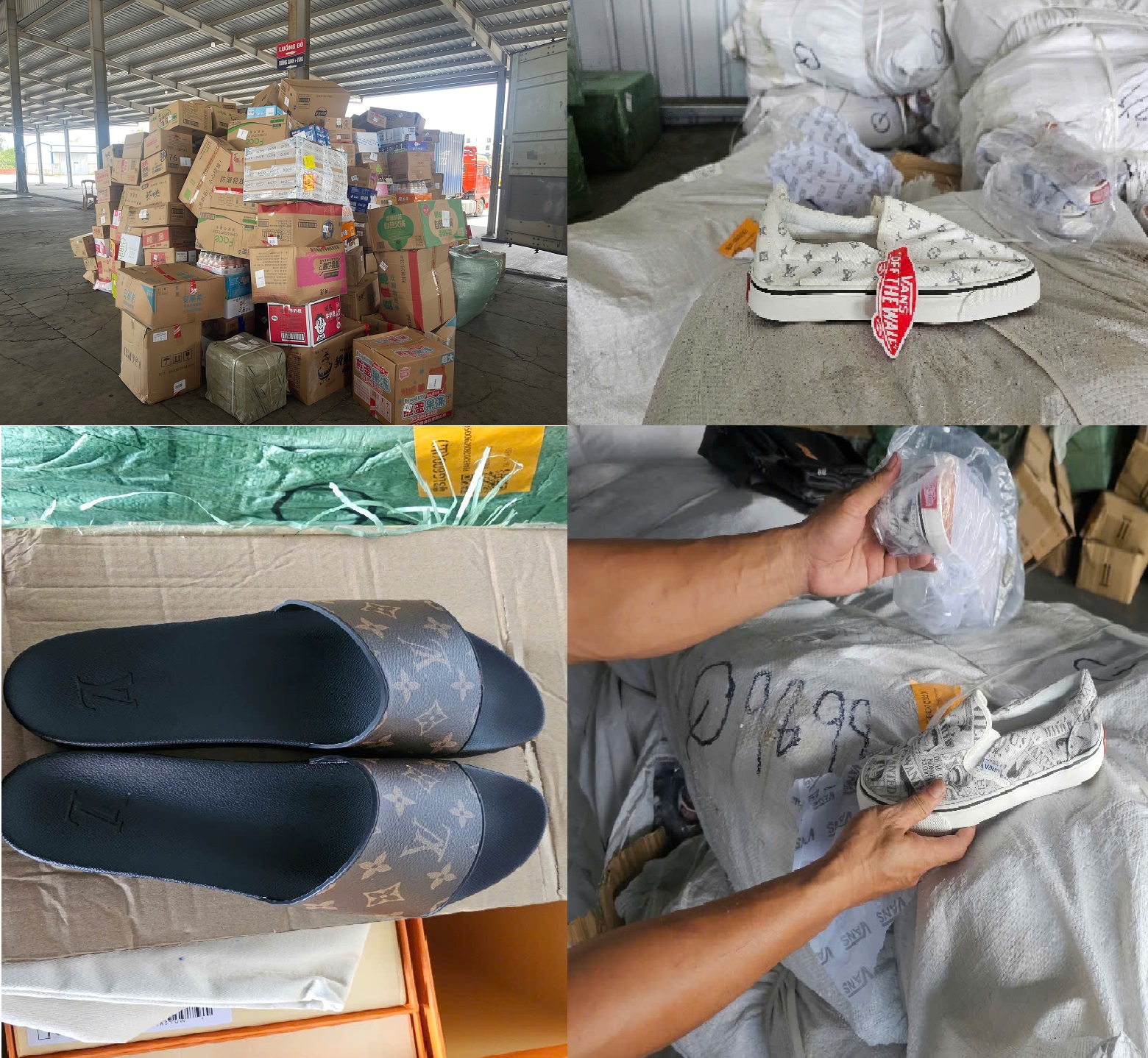 Các sản phẩm giả mạo thương hiệu.