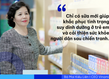 Bà Mai Kiều Liên là một doanh nhân đặc biệt khi cả sự nghiệp của mình chỉ gắn liền với một doanh nghiệp, một ngành nghề kinh doanh cốt lõi. Vượt trên những mục tiêu về kinh doanh trên thương trường, với “nữ tướng” ngành sữa, Vinamilk còn là một sứ mệnh đặc biệt. Thời gian du học tại Nga, bà được phân công học ngành công nghiệp chế biến sữa - một ngành còn khá xa lạ tại Việt Nam lúc ấy. Phân vân trước quyết định lựa chọn ngành học, bà đã viết thư xin ý kiến cha mình. Câu nói “chỉ có sữa mới giúp khắc phục tình trạng suy dinh dưỡng ở trẻ em và cải thiện sức khỏe người dân sau chiến tranh” của người cha không chỉ giúp bà thêm quyết tâm theo đuổi ngành sữa, mà còn trở thành kim chỉ nam trong suốt chặng đường gần nửa thế kỉ đi cùng Vinamilk. Theo đuổi và dấn thân, bà đã dành toàn bộ tâm huyết để trả lời cho câu hỏi “làm sao nâng cao chất lượng dinh dưỡng và sức khỏe cho người dân, đặc biệt là trẻ em”.