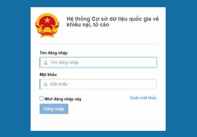 Đề xuất quản lý và sử dụng CSDL quốc gia về khiếu nại, tố cáo