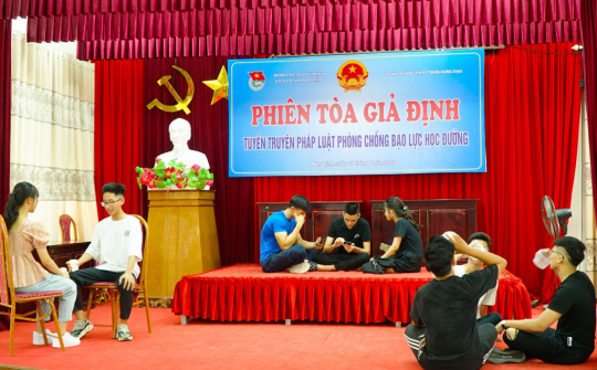 Viện Kiểm sát Nhân dân tỉnh Nam Định tổ chức phiên tòa giả định vụ án bạo lực học đường