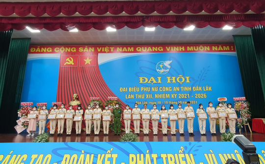 Đắk Lắk: Đại hội đại biểu Phụ nữ Công an tỉnh lần thứ XII, nhiệm kỳ 2021-2026