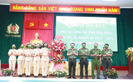 Đắk Nông: Đại hội Đại biểu Phụ nữ Công an tỉnh  lần thứ IV, nhiệm kỳ 2021 – 2026