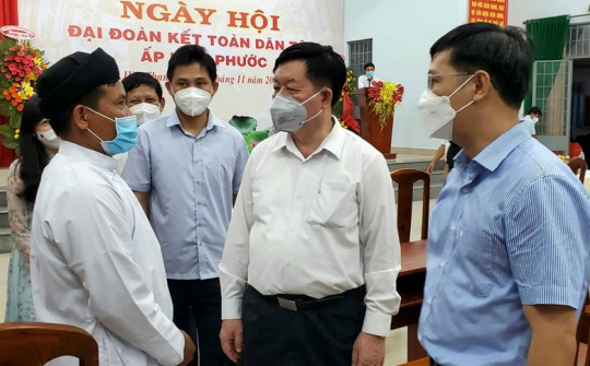 Trưởng Ban Tuyên giáo Trung ương dự Ngày hội Đại đoàn kết toàn dân tộc tại Tây Ninh