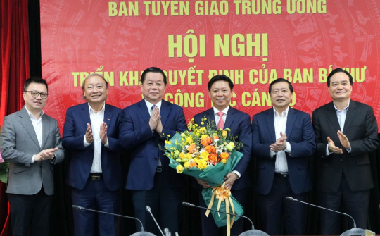 Đồng chí Trần Thanh Lâm giữ chức Phó Trưởng Ban Tuyên giáo Trung ương