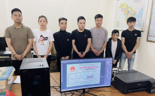 Công an thành phố Thanh Hóa bắt 7 đối tượng làm giả CMND, chiếm đoạt gần 500 triệu đồng