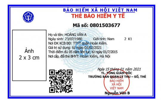Từ 1/4/2021: Mẫu thẻ bảo hiểm y tế mới sẽ được sử dụng trên toàn quốc