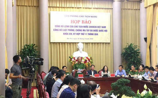 Công bố Lệnh của Chủ tịch nước về Luật Phòng, chống ma túy