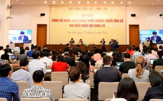 Họp báo công bố danh sách chính thức những người ứng cử đại biểu Quốc hội khoá XV