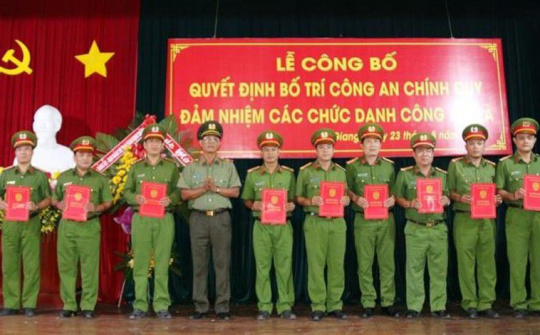 Quy định việc xây dựng Công an xã, thị trấn chính quy có hiệu lực từ ngày 16/5/2021