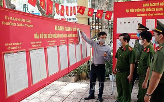 Sẵn sàng cao nhất, dành toàn tâm, toàn lực bảo vệ tuyệt đối an ninh, an toàn ngày bầu cử