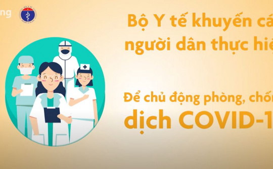 Bộ Y tế: Thông điệp 5K + Vaccine - "Lá chắn thép" trong phòng chống đại dịch COVID-19