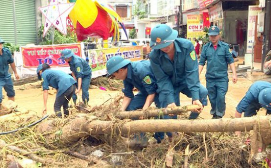 Xây dựng, củng cố và nâng cao năng lực cho lực lượng xung kích phòng chống thiên tai cấp xã