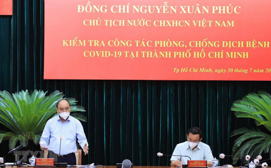 Chủ tịch nước: Giãn cách phải gắn chặt với chăm lo đời sống cho dân