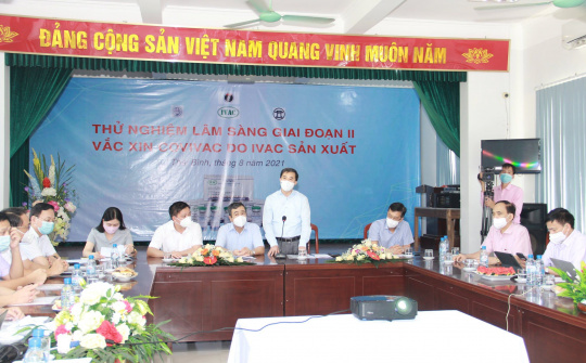 Bộ Y tế kiểm tra công tác thử nghiệm lâm sàng giai đoạn 2 vắc xin COVIVAC tại Thái Bình