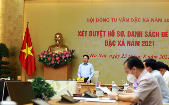 Hội đồng Tư vấn đặc xá họp xét duyệt hồ sơ đặc xá năm 2021