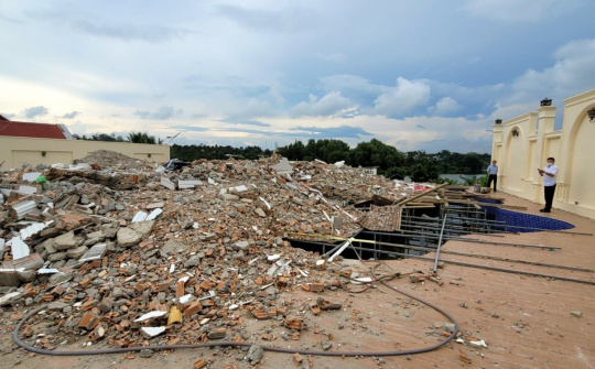 Lâm Đồng:  Tháo dỡ Công trình biệt thự đồ sộ cao 3 tầng xây dựng không phép