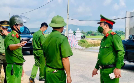 Công an huyện Nông Cống xung kích trên tuyến đầu phòng chống dịch Covid-19