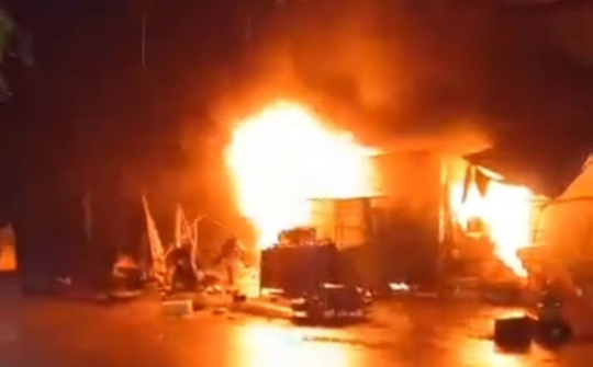 Huyện Bình Sơn - Quảng Ngãi: Cháy lớn gây thiệt hại nặng nề về tài sản