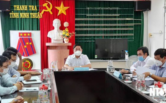 Chủ tịch UBND tỉnh Ninh Thuận làm việc với Thanh tra tỉnh