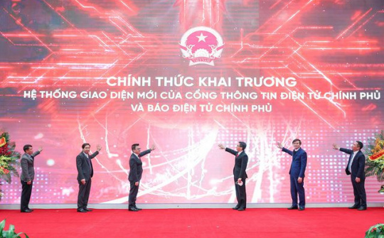 Khai trương hệ thống giao diện mới của Cổng TTĐT Chính phủ và Báo điện tử Chính phủ