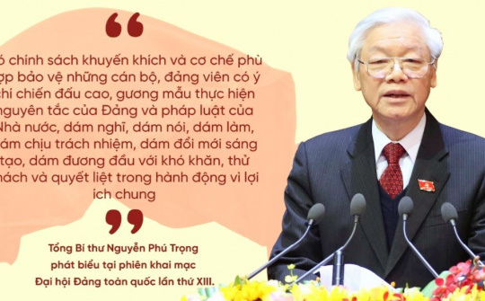Cụ thể hóa, thể chế hóa chủ trương của Đảng về khuyến khích và bảo vệ cán bộ năng động, sáng tạo, dám nghĩ, dám làm, dám đột phá vì lợi ích chung