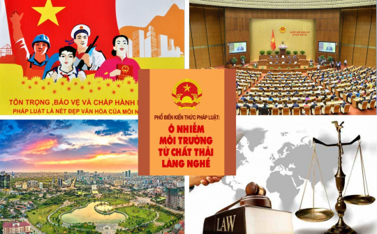 Phổ biến kiến thức pháp luật: Ô nhiễm môi trường từ chất thải làng nghề