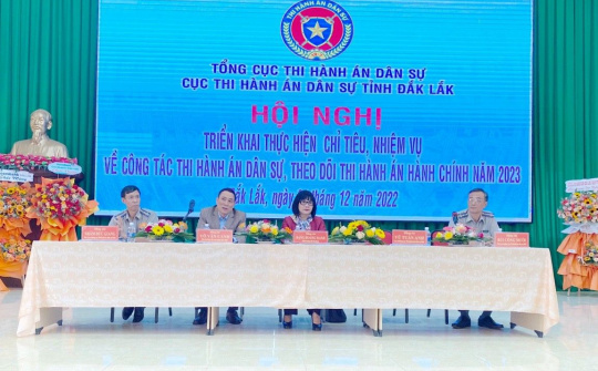 Thi hành án dân sự Đắk Lắk tập trung thực hiện tốt một số nhiệm vụ trọng tâm