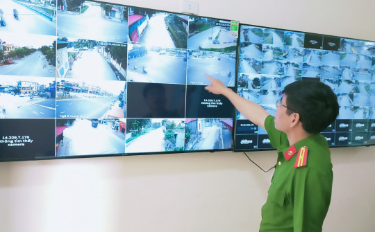 Thị trấn Bút Sơn (Hoằng Hoá): Hệ thống camera giám sát an ninh bước đầu đã mang lại hiệu quả