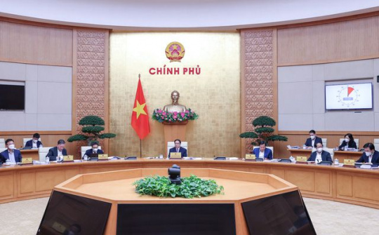 Chính phủ họp phiên chuyên đề thứ ba về xây dựng pháp luật trong năm 2022