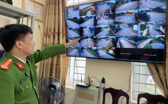 Công an xã Đông Khê (Đông Sơn): Tăng cường đảm bảo ANTT qua hệ thống camera giám sát an ninh