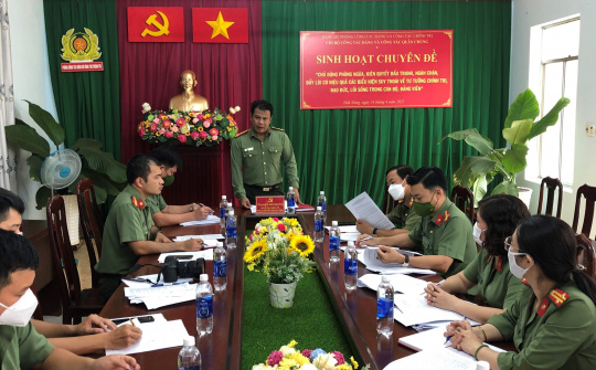 Đắk Nông: Phòng Công tác Đảng và công tác chính trị Công an tỉnh sinh hoạt chuyên đề về Đảng