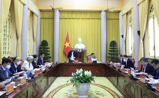 Chủ tịch nước làm việc với Tổ Biên tập xây dựng Đề án Nhà nước pháp quyền