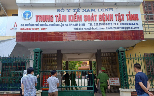 Vụ Việt Á: Công an tỉnh Nam Định khởi tố, bắt tạm giam 5 cán bộ của CDC