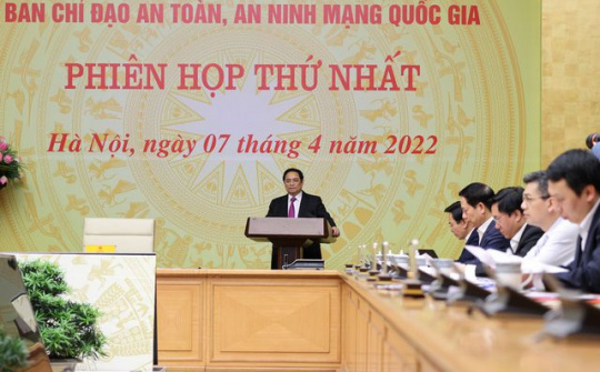 Thủ tướng Phạm Minh Chính: Chủ động bảo vệ chủ quyền quốc gia, an toàn, an ninh trên không gian mạng