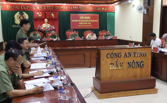 Công an Đắk Nông sơ kết công tác xây dựng Đảng 6 tháng đầu năm