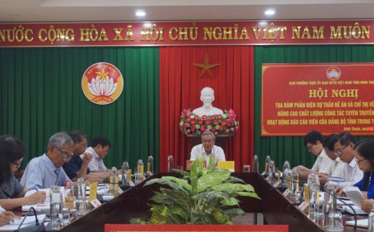 Tỉnh ủy Ninh Thuận: Tọa đàm, nâng cao công tác tuyên truyền miệng, hoạt động báo cáo viên