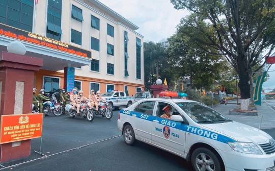 Công an TP Lào Cai: Quyết liệt trong tuần đầu ra quân đảm bảo TTATGT