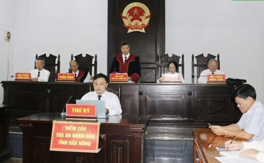 Đắk Nông: Tổ chức phiên tòa xét xử trực tuyến đầu tiên