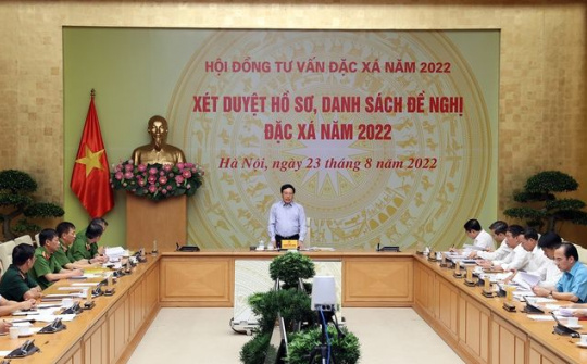 Hội đồng Tư vấn đặc xá họp xét duyệt hồ sơ đặc xá năm 2022