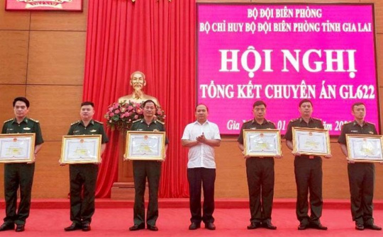 Gia Lai: Trao bằng khen cho các tập thể, cá nhân có thành tích xuất sắc trong chuyên án GL622