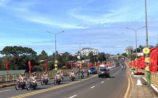 Công an Đắk Nông ra quân bảo vệ tuyệt đối an ninh, an toàn Tết Nguyên đán Qúy Mão 2023