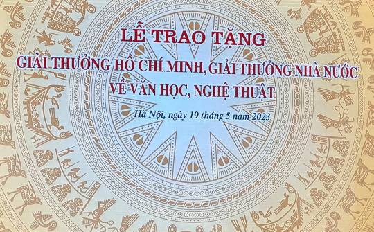 Kinh phí chi trả tiền thưởng Giải thưởng Hồ Chí Minh, Giải thưởng Nhà nước về văn học, nghệ thuật