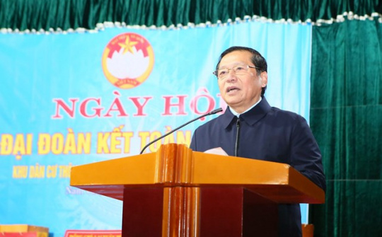 Nam Định: Phó Trưởng Ban TT Ban Tuyên giáo Trung ương dự Ngày hội Đại đoàn kết toàn dân tộc tại xã Nam Vân