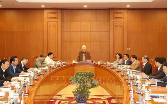 Tổng Bí thư Nguyễn Phú Trọng chủ trì cuộc họp Thường trực BCĐ Trung ương về phòng, chống tham nhũng, tiêu cực