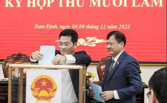 Nam Định: Chủ tịch HĐND và Chủ tịch UBND đạt 100% số phiếu tín nhiệm cao