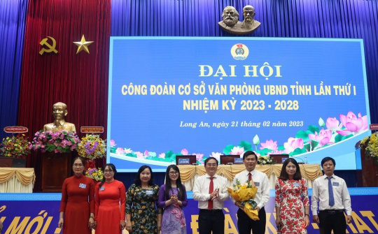 Long An: Công đoàn cơ sở Văn phòng UBND tỉnh có tân Chủ tịch